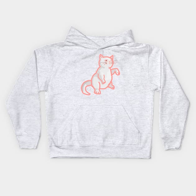 Good Luck Cat Kids Hoodie by Kcael